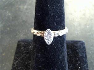 6 Diamonds .06 Carat T.W. 10K Yellow deals Gold 1.8g